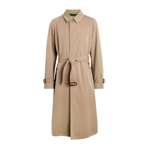 BURBERRY/博柏利 男士卡其色棉質(zhì)長款風(fēng)衣 8001228