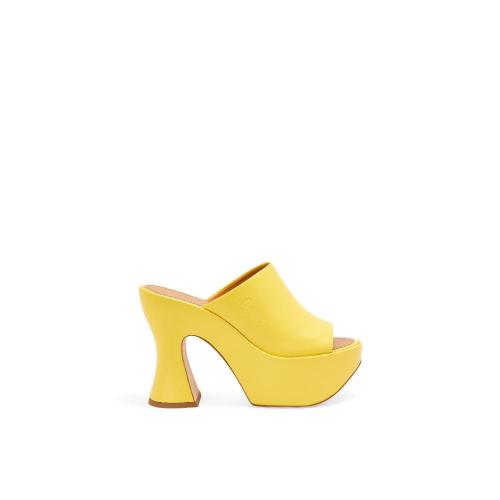  LOEWE羅意威 22年秋冬 女士 高跟涼鞋 Platform mule in lambskin L616379X19-8100