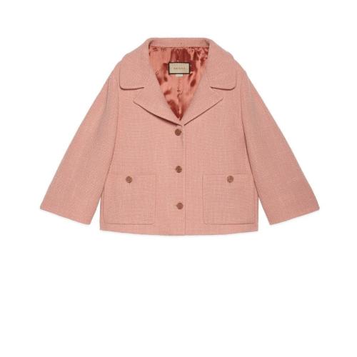  GUCCI古馳 22年秋冬 女士 輕質(zhì)羊毛夾克 681153 ZAHDR 5551