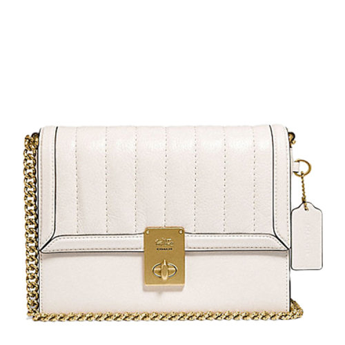 COACH/蔻馳 夾棉HUTTON牛皮革單肩包 89066