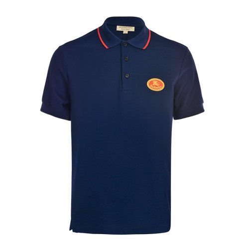 Burberry/博柏利  男裝 服裝 男士典藏新徽標(biāo)珠地網(wǎng)眼布 男士短袖Polo衫