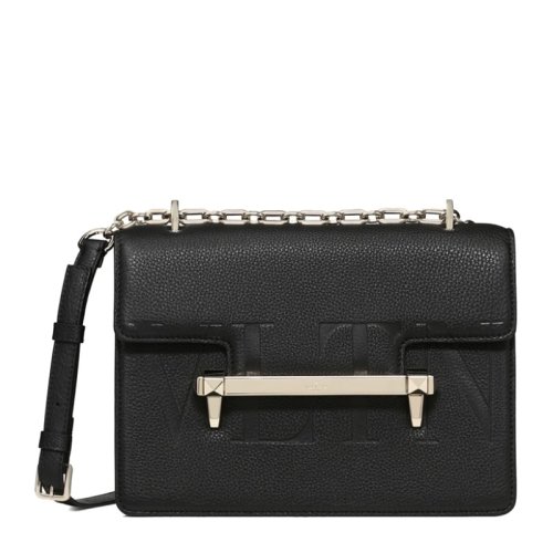  Valentino/華倫天奴 女士黑色小牛皮單肩包 RW2B0C92 HUA 0NO PLSX