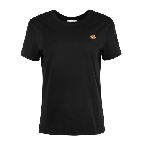 KENZO/高田賢三虎頭刺繡徽標(biāo)女士短袖T恤FB52TS843