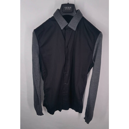 Emporio Armani/安普里奧阿瑪尼 黑色男士長(zhǎng)袖襯衫  S1CM2TS130C 999