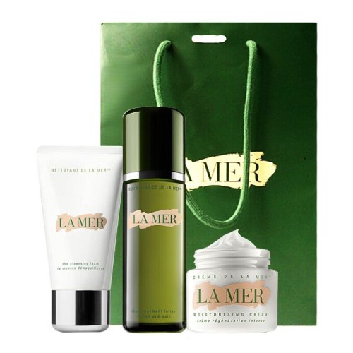 La Mer/海藍(lán)之謎3件套（精華面霜60ml+修護(hù)精萃液150ml+璀璨凈澈潔面泡沫125ml）新疆不發(fā)貨
