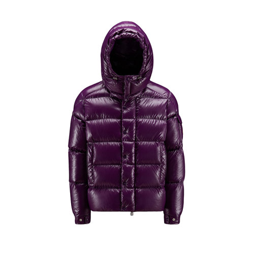 Moncler/蒙克萊 22年秋冬新款 Maya 70系列 男士葡萄紫色錦綸面料短款羽絨夾克外套H20911A002565969T61C