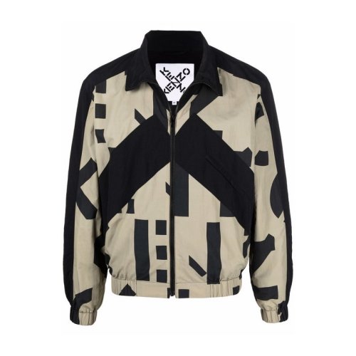  KENZO/高田賢三 男士黑色滌綸夾克 FC55BL5109L0 92 PLFSX