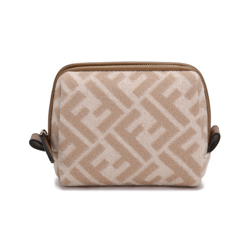 FENDI/芬迪【22春夏新款】女士織物手拿包零錢包FF圖案 8N0179 AHJF