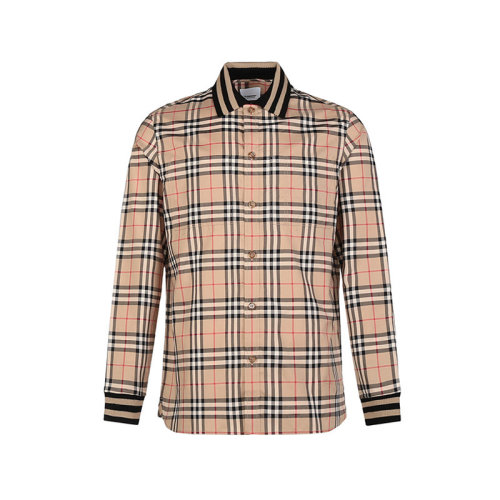 BURBERRY/博柏利【22春夏新款】男款棉質(zhì)長袖襯衫Vintage格紋 80501311