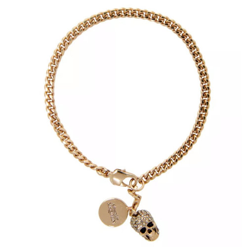 Alexander McQueen/亞歷山大麥昆 女士 金屬骷髏頭時尚手鏈 582695J160K1177