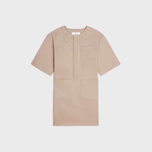  CELINE賽琳思琳 22年秋冬 女士 連衣裙 SKATE輕質(zhì)華達(dá)呢連衣裙 2R29F204I.02BG