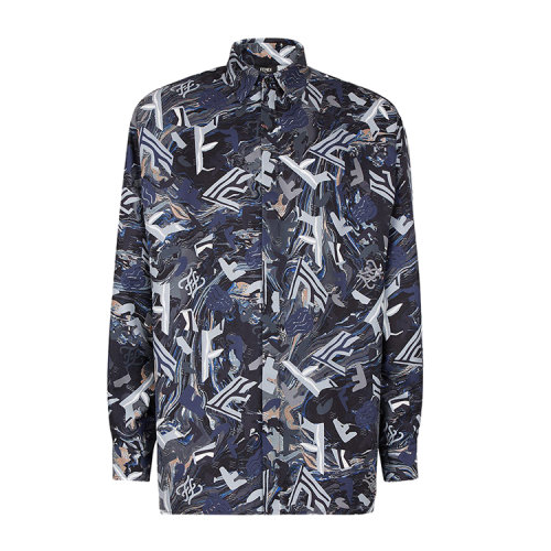 FENDI/芬迪 襯衫 桑蠶絲襯衫 男士長袖襯衫FS0876AITA