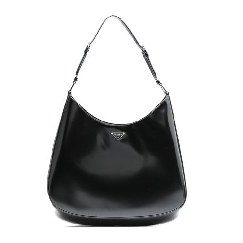 PRADA/普拉達三角徽標漆皮牛皮革女士手提單肩包1BC162ZO6