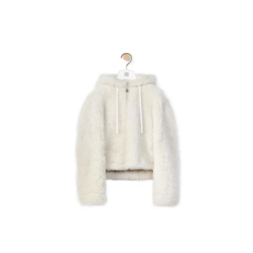  LOEWE羅意威 22年秋冬 女士 夾克 Hooded jacket in shearling S359Y19L45-2100