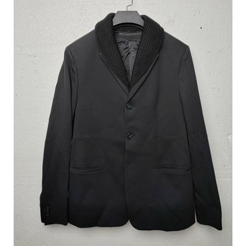 Emporio Armani/安普里奧阿瑪尼  男士黑色大衣外套 S1G670 S1491 999瑕疵折扣