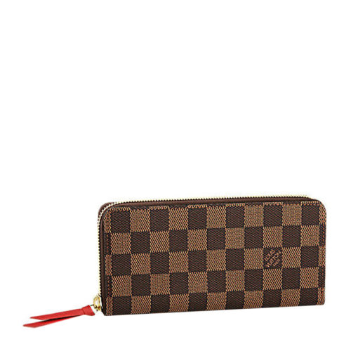 Louis Vuitton/路易 威登  男士長款啡色棕棋盤格錢包