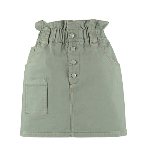 FENDI/芬迪 20年春夏 百搭服裝 女性 logo 綠色 女士半身裙 FLQ528A5YV_F1AKS