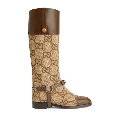  GUCCI古馳 22年秋冬 女士 馬具細節(jié)長筒靴 674673 UKO50 2597