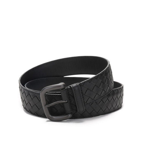 BottegaVeneta/葆蝶家 男士牛皮編織針扣式皮帶腰帶 173784 V4650