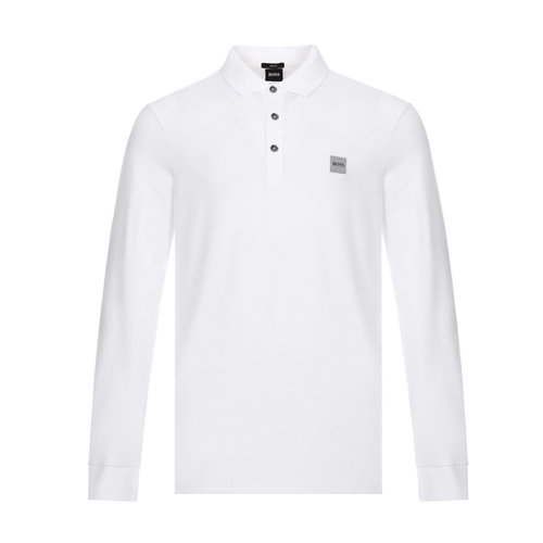 HUGOBOSS/雨果博斯 棉質(zhì)修身版男士長POLO衫 50387465