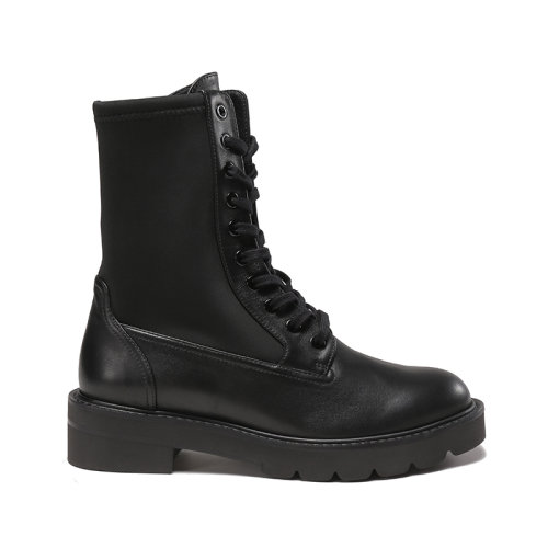 Stuart Weitzman/斯圖爾特韋茨曼 【22秋冬新款】 女士牛皮革/織物系帶靴子短靴馬丁靴 ANDE LIFT BOOTIE