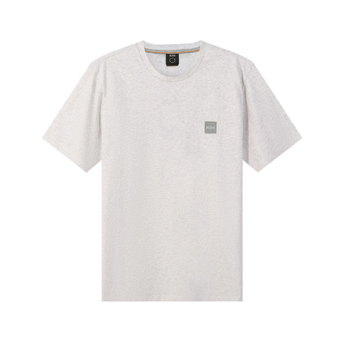 HUGO BOSS/雨果博斯【22春夏新款】男士棉質(zhì)圓領短袖T恤LOGO貼飾 50462767