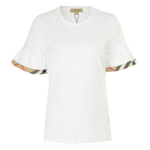  BURBERRY/博柏利 女士條紋棉質(zhì)短袖T恤 4043621 PLFSX