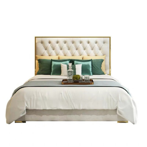 GeleiStory/GeleiStory  現(xiàn)代簡(jiǎn)約真皮床輕奢ins皮藝床1.8米主臥大小戶型儲(chǔ)物軟包雙人床  家具家裝＞臥室家具＞床