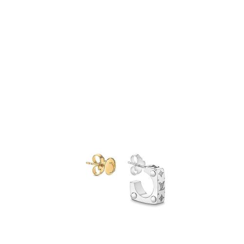  LV路易威登 22年秋冬 男士 耳環(huán) BOUCLES DOREILLES MONOGRAM BOLD M00700