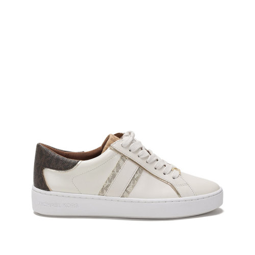 Michael Kors/邁克·科爾斯 2021款 MK女鞋 皮革/帆布系帶休閑運動鞋板鞋 43T1KTFS5L