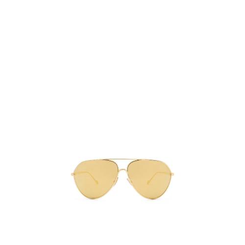  LOEWE羅意威 22年秋冬 女士 太陽眼鏡 Pilot sunglasses in metal G832445X01-2952 預(yù)定商品1-3周發(fā)貨