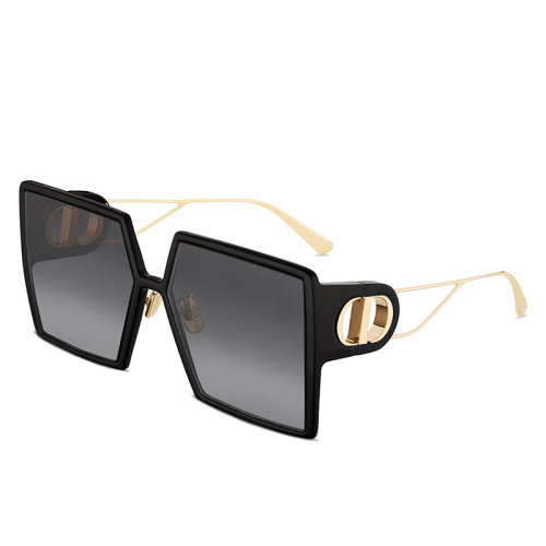 DIOR/迪奧 30 MONTAIGNE SU系列 女士黑色醋酸纖維超大方形太陽鏡30MTSUR_12A1