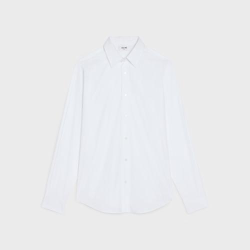  CELINE賽琳思琳 22年秋冬 男士 長袖襯衫 棉府綢寬松襯衫 2C863091F.01BC