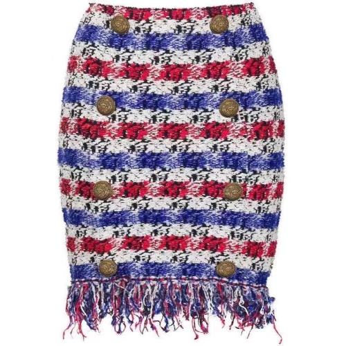 BALMAIN/巴爾曼  明星同款女士半身裙UF04009K204 GEU