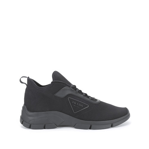 PRADA/普拉達(dá) 2021款 男士織物系帶休閑運(yùn)動(dòng)鞋一腳蹬 4E3572 3KFP