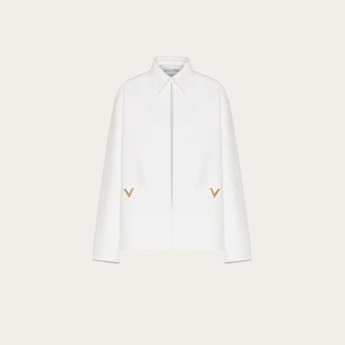  VALENTINO華倫天奴 22年秋冬 女士 夾克 VESTE VGOLD EN DOUBLE SPLITTABLE GABARDINE VB3CE29