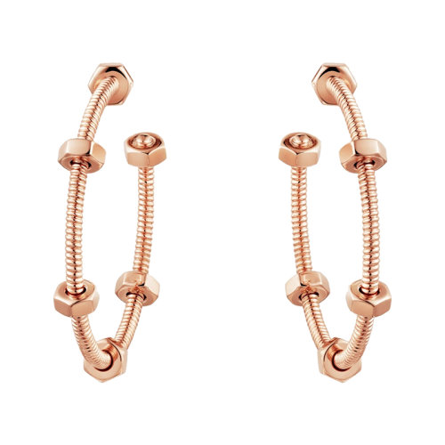 CARTIER/卡地亞  éCROU DE CARTIER系列 18k金玫瑰金螺母耳環(huán)B8301408