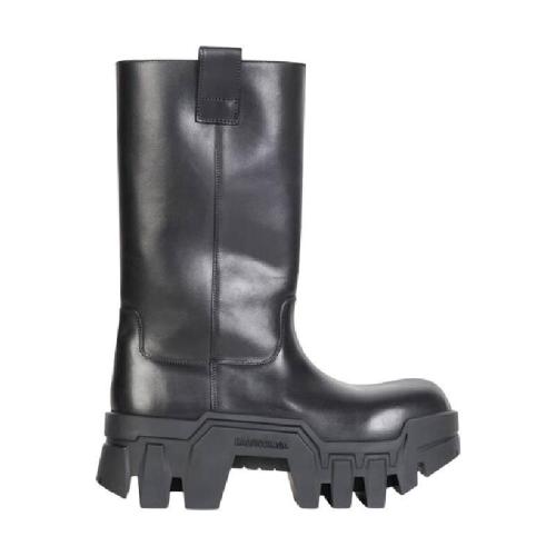  BALENCIAGA巴黎世家 22年秋冬 女士 短靴 Women's Bulldozer Boot in Black 671555WBCQ01000