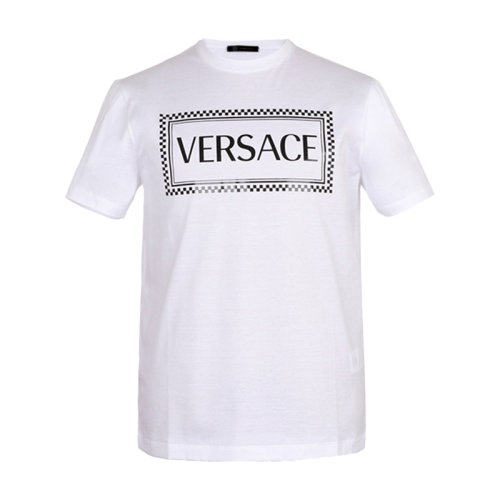VERSACE/范思哲 男士短袖T恤 男士棉質(zhì)圓領(lǐng)短袖T恤 A81548 A52