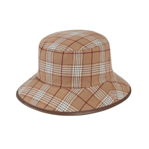 GUCCI/古馳 22年春夏新款 男女同款米色/烏木色/紅色帆布格紋和老花圖案雙面漁夫帽7008514HAOT9779