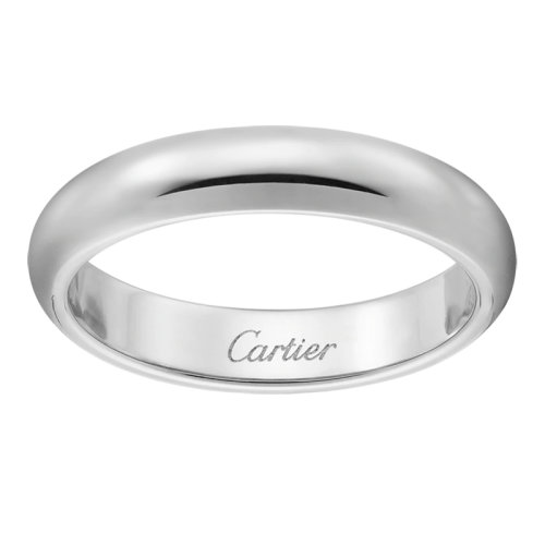 CARTIER/卡地亞 pt950鉑金 經(jīng)典簡約大氣 小號1895結(jié)婚求婚訂婚對戒戒指  B4036700