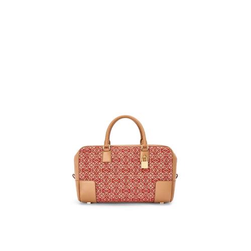  LOEWE羅意威 22年秋冬 女士 手提包 Amazona 28 bag in jacquard and calfskin A039N08X02-765