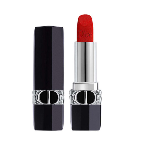 Dior迪奧烈艷藍(lán)金唇膏口紅999啞光/金屬 3.5G