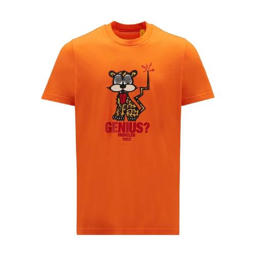  MONCLER蒙可蒙克萊 22年秋冬 男士 短袖T恤 豹貓圖案T恤 H20928C00013M2326318