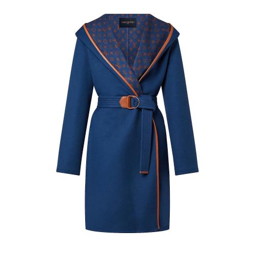  LV路易威登 22年秋冬 女士 大衣 MANTEAU CROISé DOUBLE-FACE a CAPUCHE 1AAH1H 1AAH1I 1AAH1