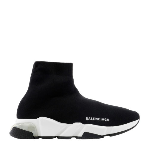 BALENCIAGA/巴黎世家 男士 鞋靴  黑色高幫字母LOGO時尚休閑運動鞋 男士休閑運動鞋