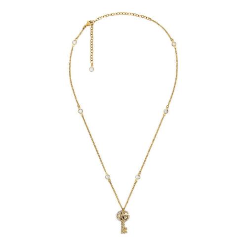  GUCCI古馳 22年秋冬 女士 水晶雙G鑰匙項(xiàng)鏈 645620 J1D50 8062