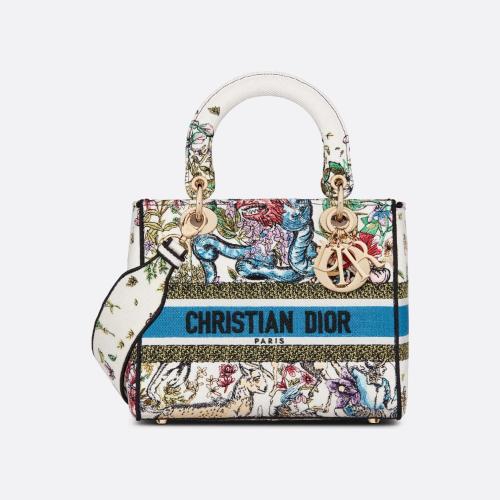  DIOR迪奧 22年秋冬 女士 手提包 中號(hào) Lady D-Lite 手袋 M0565ORUV_M941