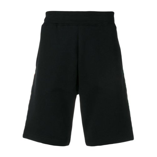 MOSCHINO/莫斯奇諾  男裝 服裝 黑色純棉時(shí)尚休閑 男士短褲褲裝