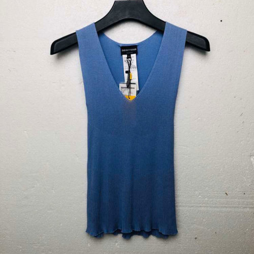 Emporio Armani/安普里奧阿瑪尼淺藍色女士吊帶針織衫